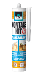 MONTAGEKIT TRANSPARANT KOKER 310 G WIT (TRANSPARANT NA DROGING)