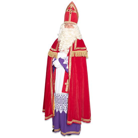 Sinterklaas kostuum polyester fluweel