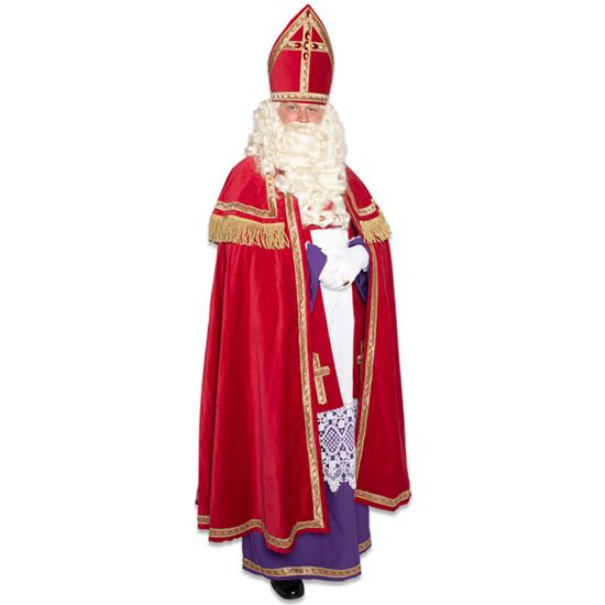 Sinterklaas kostuum katoen fluweel