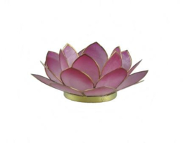 Waxinelicht lotus klein roze