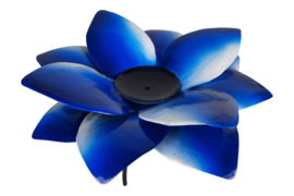 lotus waxinelicht in blauw