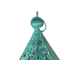 lamp 6 hoekig metaal groen
