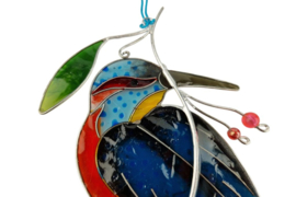 raamdecoratie ijsvogel