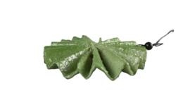 kerstbal plat origami greyed mint