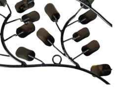 wanddecoratie metalen bloemenstruik