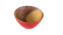 rood kommetje van acacia