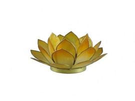 Waxinelicht lotus klein geel
