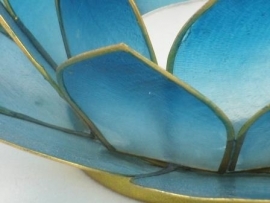 waxinelicht lotus klein blauw