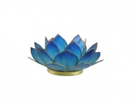 waxinelicht lotus klein blauw