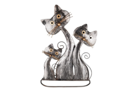 drie katten van metaal