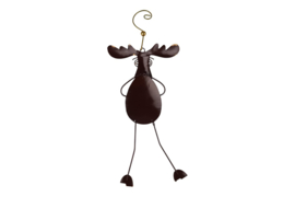hanger metalen rendier bruin