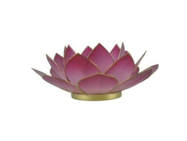 lotus waxinelicht groot roze