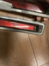 Knipperlicht in achterscherm, rood, set van links en rechts