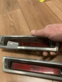 Knipperlicht in achterscherm, rood, set van links en rechts
