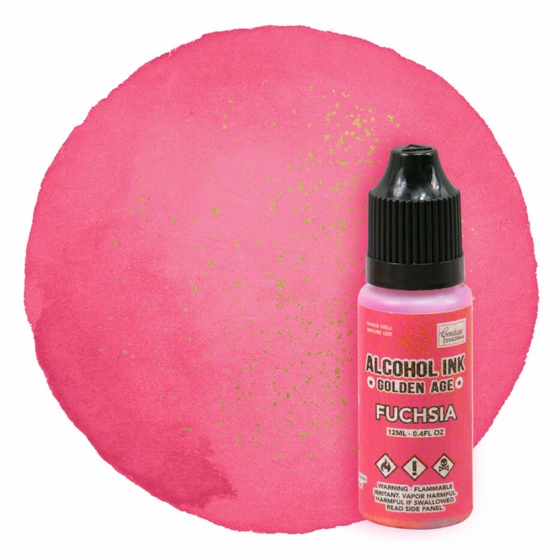 Alcohol Ink Golden Age Fuchsia: levendige en opvallende kleuren voor creatieve projecten