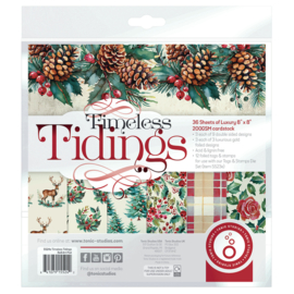 tonic studios designpapier 8x8" timeless tidings