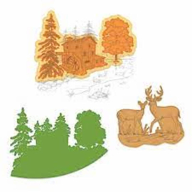 Heartfelt Creations Create a ’Scape Wilderness snijmal kopen – voor wilde natuurscènes in lagen