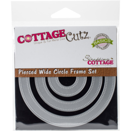 Cottage Cutz die  pierced wide circle frame set