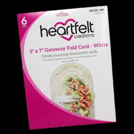 Heartfelt Creations 5"x7" Gateway Fold Card wit kopen – stijlvolle vouwkaart met drie panelen