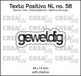 Crealies Texto Positivo – positieve tekststansen in het Nederlands