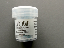 WOW embossing powder Iced Silver WS 120R