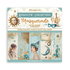 Stamperia - Masquerade paper pad  8x8"