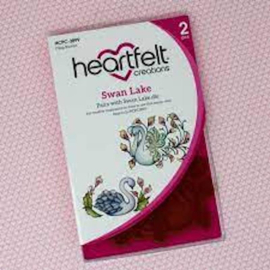 Heartfelt creations  cling stamp swan lake