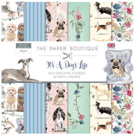 it's dogs  life papered 8x8" decorative papers