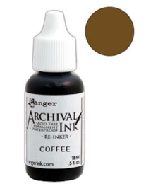 Ranger Archival ink pad re-inker coffee