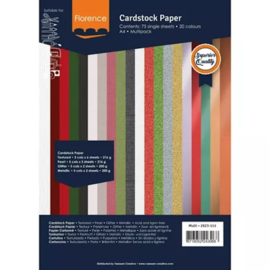 florence paper Christmas cardstock multipack A 4 75 x