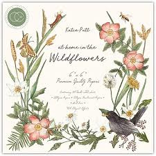 Craft Consortium paper pad at home in the wildflowers 12"x12"