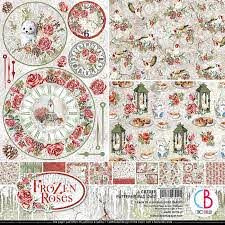 Ciao bella frozen roses 12"x12"  paper pad