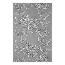 Spellbinders 3 D embossing folder  beautyful blooms