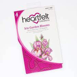 Heartfelt creations die cut  iris garden blooms
