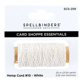 Spellbinders hemp cord #10-white