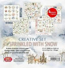 Craft & You creative set paper pad  sprinkled with snow