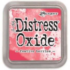 🎄 Distress Oxide Festive Berries – Vrolijk rood voor feestelijke creaties