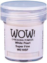 WOW embossing powder white pearl super fine WE 10SF