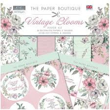 the paper boutique vintage blooms  paper  kit