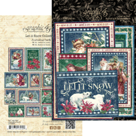 Graphic 45 journaling cards let it snow