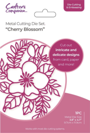 Gemini- Cherry Blossom Elements large Floral Outline