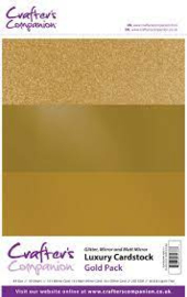 Crafters Companion Cardstock gold luxury A 4 formaat