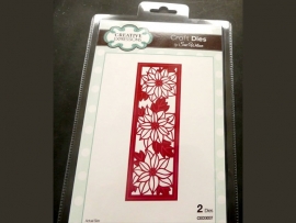 Creative expressions poinsettia mini striplet