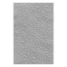 flurry of snowflakes embossing folder