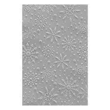 Spellbinders 3D embossing folder flurry of snowflakes