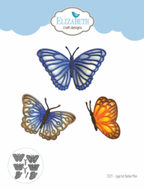 Elizabeth craft design snijmal layered butterflies