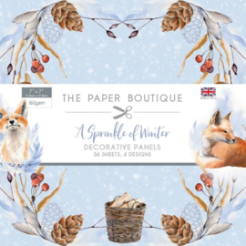 the paper boutique  a sprinkle of winter 7"x7" panel pad