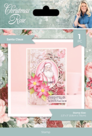 Crafters Companion  Christmas Rose Santa Claus  clear stamp