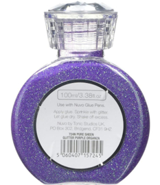 Nuvo Pure Sheen Glitter Purple Organza – Lila glitter met elegante parelmoerglans