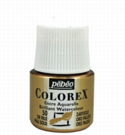 Pebeo Colorex Watercolour Pale Gold – 45 ml pipetflesje